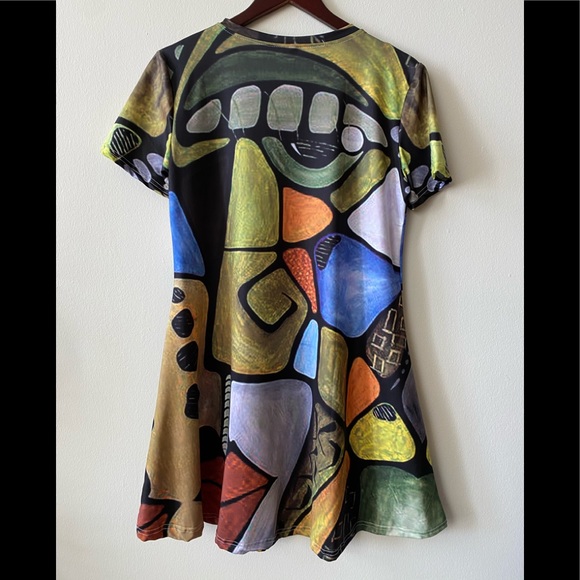 Abstract print dress - Picture 2 of 2